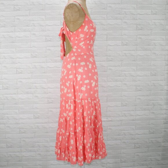 ILLA ILLA Coral Floral Midi Dress - Picture 4 of 15